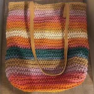 Multicolor Tote Bag Washable with Long Straps